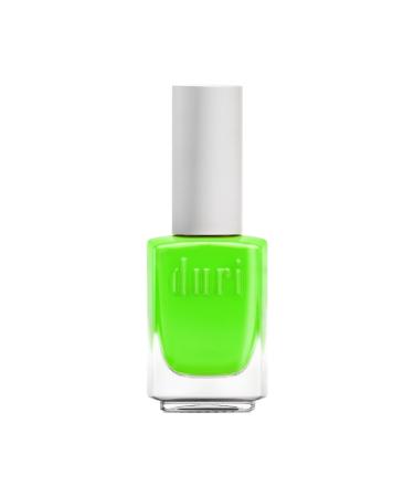 duri 646N NYC Apple Envy Neon Green Nail Polish Matte Finish Quick Drying 0.45 Fl Oz NYC Apply Envy