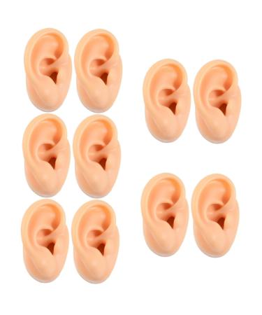 Leg Strap 10 Pcs Silicone Ear Model Ear Zone Model It Band Strap Silicone Molds Body Jewlery Ear Piercing Earrings Jewelry Display Ear Models Ear Piercing Mold Perforation 6x4.8x4cmx5pcs Light Yellowx5pcs