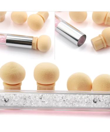 Buy 2-Piece Nail Art Rendering Tools Set | Double Head Ombre Sponge Manicure Brush & Nail Art Sponge for Flawless Designs - Buy Online on GoSupps.com