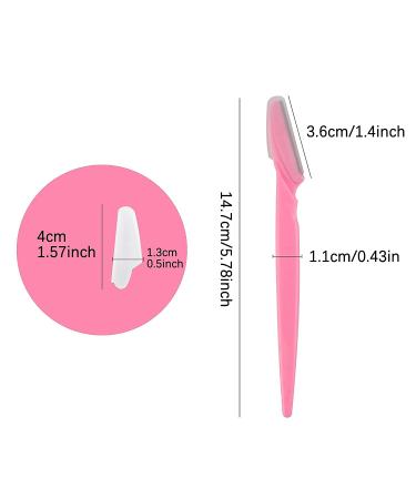 62 Pcs Eyebrow Razor Multipurpose Exfoliating Dermaplaning Tool for Trimming and Shaving - Precision Cover, 3 Colors - For Women and Men - Buy Online on GoSupps.com