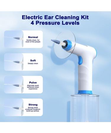 Electric Ear Wax Removal Kit for Adults - 4 Modes for Gentle Cleaning - Buy Online on GoSupps.com