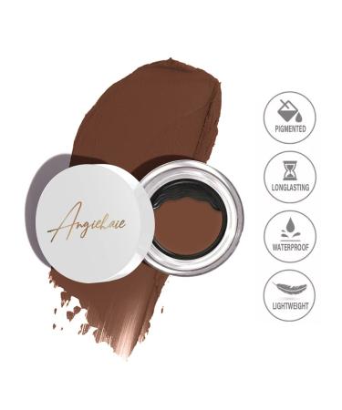 Eyebrow Stamp Stencil Kit - 24 Pieces Thick & Thin Stencils with Brushes - Natural Waterproof Brow - Medium Brown - Buy Online on GoSupps.com