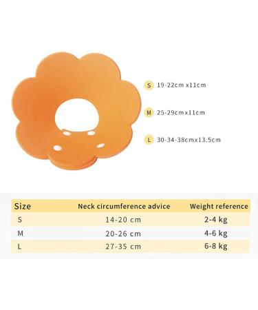 Buy Tecatty Pets Calant Adjustable Anti-Digging Cat Collar | Lightweight Elizabethan Collar for Cats (M Orange) - International Shipping Available - Buy Online on GoSupps.com