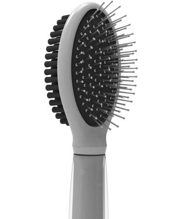 WAHL Canada Double Sided Cat Brush to promote a healthy coat Nylon bristles are infused with charcoal to help control odour - great for cleaning debris and smooth out the fur - Model 58530 Grey - Buy Online on GoSupps.com