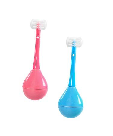 JECOMPRIS 2ST Tumbler toothbrush toothbrushes for children drinking glasses for children toothbrush for tools hand toothbrush tumbler children's toothbrush portable mug detergent toddler