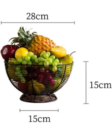Stylish Fruit Basket Fruit Basket Fruit Bowl for Kitchen Counter Fruit Basket Serving Bowl Wire Fruit Dish for Fruits and Veggies Fruit Bowl (Color : Grey) (Grey N) of You - Buy Online on GoSupps.com