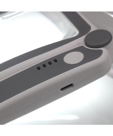 Uncles Magnifying Glass LED Illuminated Eye-Loupe Magnifier Handheld Magnifying Lens for Coin Stamps Reading Rechargeable - Buy Online on GoSupps.com