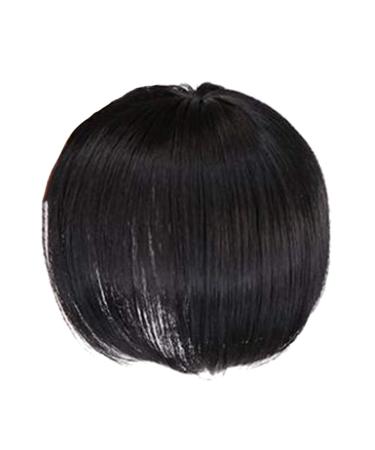 Pmandgk Topper Wig with Bangs Increase the Amount of the Top of the to Cover the White Hair Hairpiece A