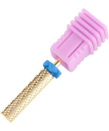 Pedicure Nail Drill Bit High Strength Gold Barrel Flat Top Tungsten Steel Nail Drill Bit Fast Grinding for Gel Nails (129#-M) - Buy Online on GoSupps.com