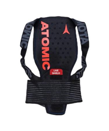 Atomic Live Shield JR in black - size L - back protector for children & adolescents - Light & breathing active protector - unrestricted freedom of movement
