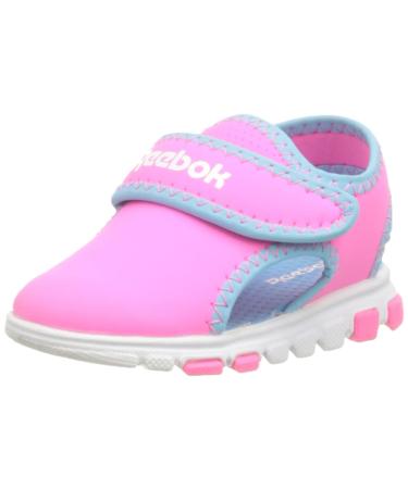 Reebok Baby Girl's Wave Glider Iii Sandals 8.5 UK Child Atomic Pink Digital Blue Ftwr White