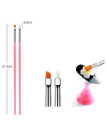 Buy Livecitys 15pcs Nail Art Brush Set - Professional DIY Manicure Tools for Salon & Home Use - Perfect for Acrylic Nail Design & Painting - Buy Online on GoSupps.com