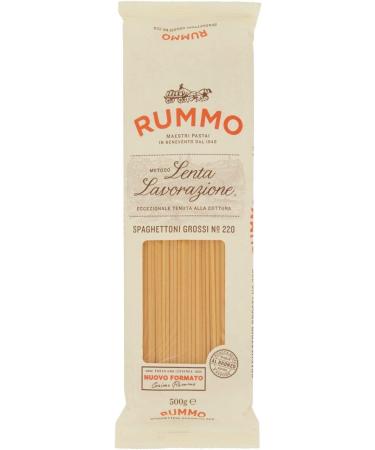 Italian Gourmet E.R. Rummo Spaghettoni Grossi N. 220 Durum Wheat Semolina Pasta 500 g + 400 g Box of 5