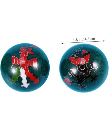 Beavorty Health Balls - Hand Exercise & Meditation Cloisonn Balls 5.00x5.00cm - Perfect for Massage & Fitness - Buy Online on GoSupps.com