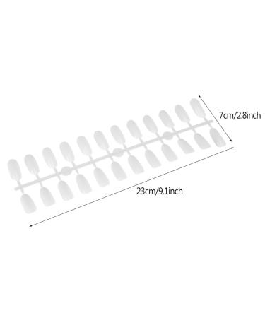 240 Oval Gel Nail Color Card - DIY Practice Nail Art Display | White Polish Tips - Buy Online on GoSupps.com