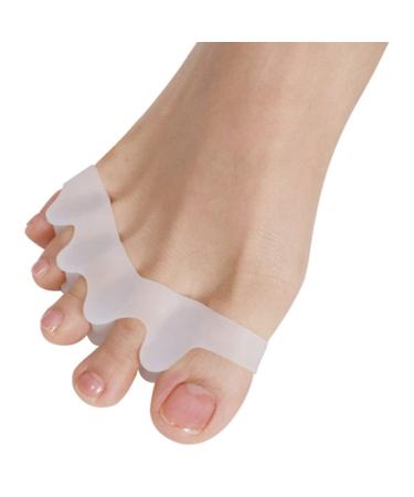 Ruiqas Silicone Gel Cap Crest for Pain Relief Bunion Toe Corrector Orthotics Straightener Separator