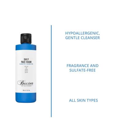 Baxter of California Daily Face Wash for Men - Sulfate-Free & Fragrance-Free | All Skin Types | Father's Day Gift - Buy Online on GoSupps.com