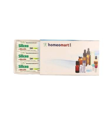 Silicea Homeopathy Pellets (Pills) in 1M Potency Pack of 3 1M pills