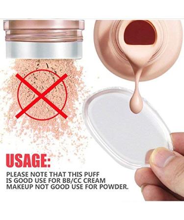 2 Pack Silicone Makeup Sponge - Washable Premium Quality Gel Foundation and Puff BB - Best Silisponge Blender Tool - Buy Online on GoSupps.com