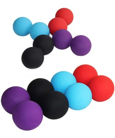 Tovinanna 3-in-1 Peanut Massage Balls Full Body Self-Massage Roller | Fitness & Relaxation | Oebernuts Yoga Balls | Red - Buy Online on GoSupps.com