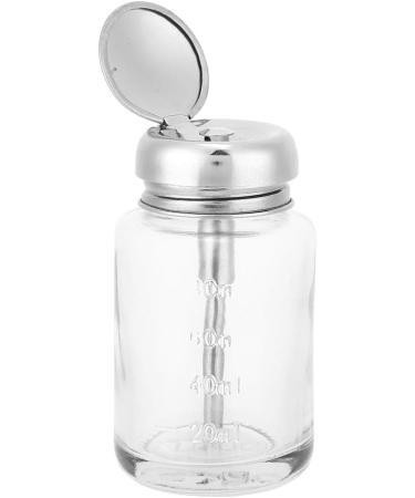 Nail Polish Remover Pump Dispenser 80ml Push Down Empty Lockable Pump Dispenser Bottle for Nail Polish and Makeup Remover Press Glass Bottle Nail Art Gel Cleaner Container Press bottle - Buy Online on GoSupps.com