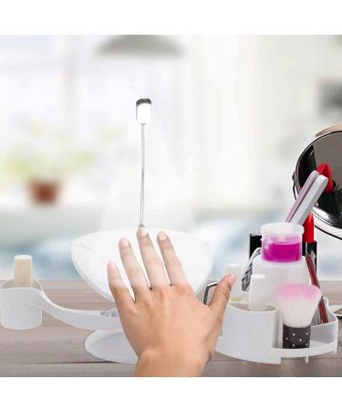 Nail Arm Rest | 2 in 1 Nail Hand Rest and Manicure Supplies Professional Nail Supplies for Salon Home for Her Non-Slip Nail Station with LED Light Aezon - Buy Online on GoSupps.com