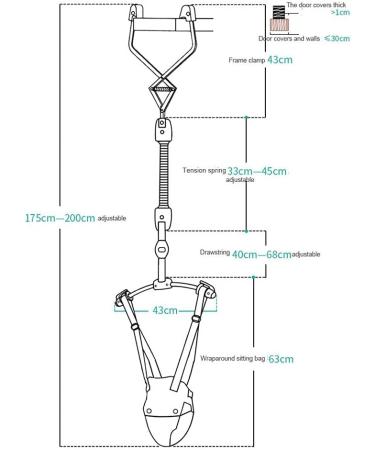 Xiangtat Baby Door Jumper: Adjustable Strap for Toddler Infant 6-24 Months - Buy Online on GoSupps.com