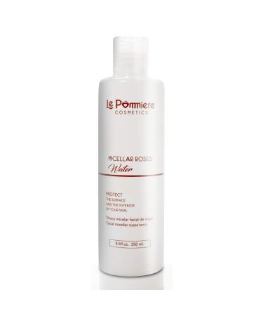 Le Pommiere Le Pommi re Micellar Rose Water and Facial Toner 250ml. Cleanses and removes makeup. Naturally hydrates and tones the skin. 2 in 1