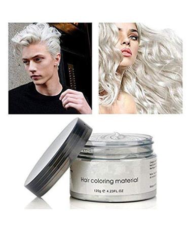 Unisex Temporary Hair Coloring Wax Cream - White Styling Mud for Halloween Dress Up - International Shipping Available - Buy Online on GoSupps.com