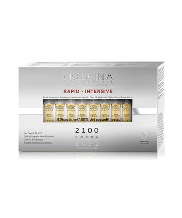 Labo Crescina Transdermic Rapid-Intensive Isole Folliculaire 2100 pour femme 40 ampoules Traitement anti-chute cheveux