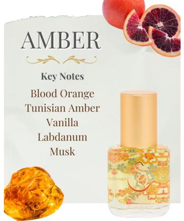 Amber Organic Perfume Oil Extract Roll-On by Sage- 1/4 oz Vegan & Cruelty-Free Earthy Scent Amber Blood Orange Musk Amber 1/4 oz Extract Roll-On - Buy Online on GoSupps.com