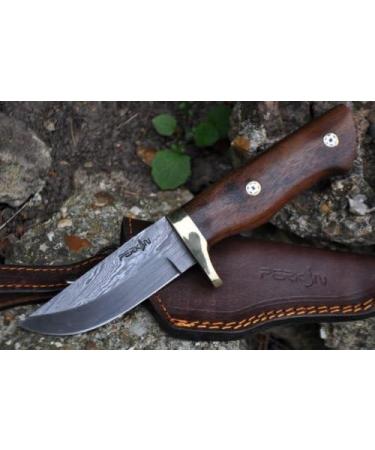 Perkin Handmade Damascus Hunting Knife - AR100 | Premium Quality International Shipping - Buy Online on GoSupps.com