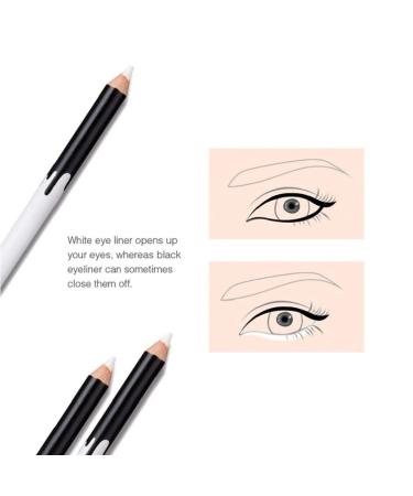 Buy 1PC White Kajal Stift - Waterproof Eyeliner & Eyeshadow | Durable Smooth Surface Beauty Tool for Professional Makeup - Buy Online on GoSupps.com