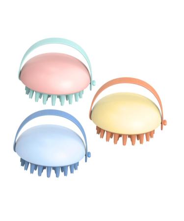 SEWOART 3pcs massage comb cleaning brush wet and dry massager nozzle shampoo scrubber Abs