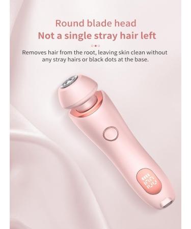 Elorixa Shaver Livora Electric Razor Livora Razor 2 in 1 Hair Trimmer Women Ipx7 Waterproof Wet & Dry Use Shaver with Digital Display for Armpit Leg (Pink) - Buy Online on GoSupps.com