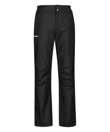 Kirkjub ur "Skadi men's ski pants with snow water-repellent material loose fit optimal wind and weather protection in black and blue standard L black
