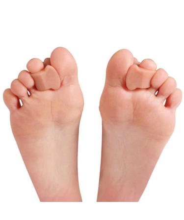 Grey Silicone Gel Toe Separator Straightener for Hallux Valgus Relief - Foot Care Tool - Buy Online on GoSupps.com