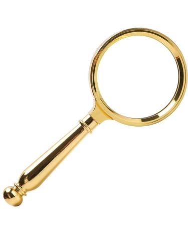 Reading HD Optical Glass Glass Gold Full Metal 20 Times Glass Handheld Old Reading Glass 10 Times Good Times
