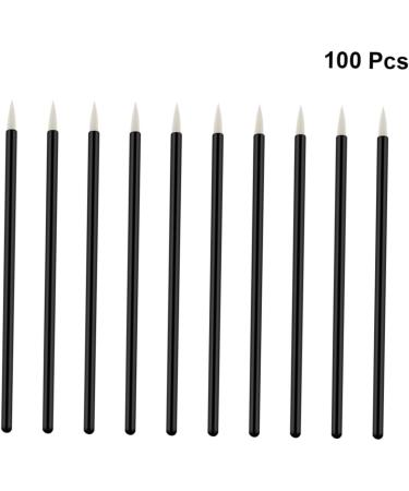 Mikinona 100pcs Eye Makeup Tools Cosmetics Brush 10X0.5X0.5cm White - Buy Online on GoSupps.com
