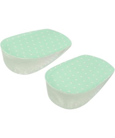 Buy Silicone Gel Arch Support Heel Pads - Height Increase Insoles (3.5cm) for All Day Comfort - Light Green Polka Dots | International Shipping Available - Buy Online on GoSupps.com