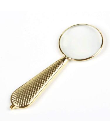 Mini Vintage Handheld Magnifier Metal Frame HD Optical Glass Lens Good Times
