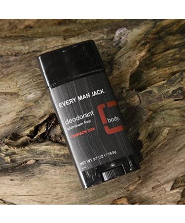 Every Man Jack Crimson Oak Deodorant - Pack of 3 | Made in USA | Natural Ingredients | Long-Lasting Protection - Buy Online on GoSupps.com
