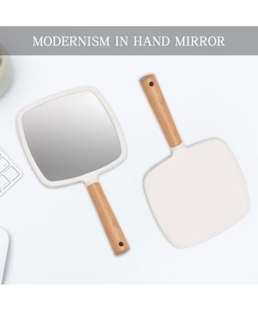 YEAKE Small Cute Hand Held Mirror for Makeup & Shaving - Portable Travel Vanity Mirror for Men & Women - Single-Sided Square Design - Buy Online on GoSupps.com