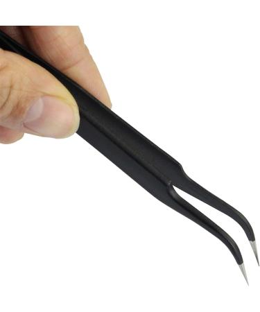 Multi-Function Tool Precision Tweezers 3 in 1 Stainless Steel Tweezers Pointed and Curved Shape Repair Tools Tweezers Precision Welding Tweezers Set (Color : Black) Svart - Buy Online on GoSupps.com