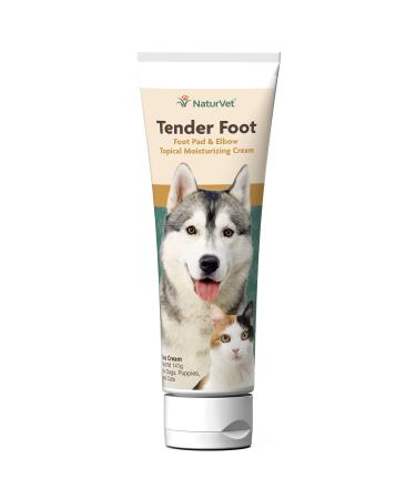NaturVet  Tender Foot  Topical Moisturizing Cream  5 oz  Multi-Vitamin Cream Protects, Repairs & Restores Foot Pads  Softens & Moisturizes Calloused Elbows  For Dogs & Cats