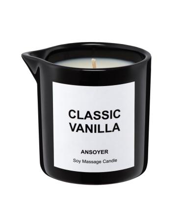 ANSOYER Massage Candle Moisturizing and Nourishing for Home SPA (Classic Vanilla) - Buy Online on GoSupps.com