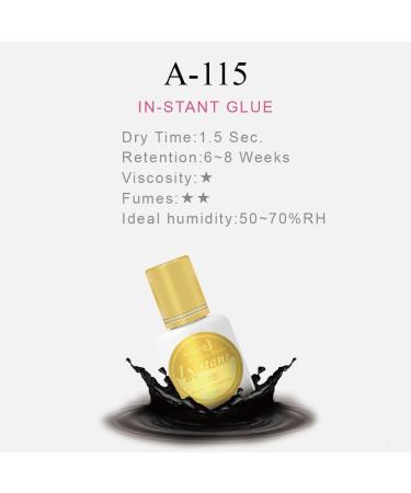 JOVISA A-115 Eyelash Extension Glue - 1.5 Sec Drying 6-8 Weeks Retention Professional Use 7ml - Buy Online on GoSupps.com