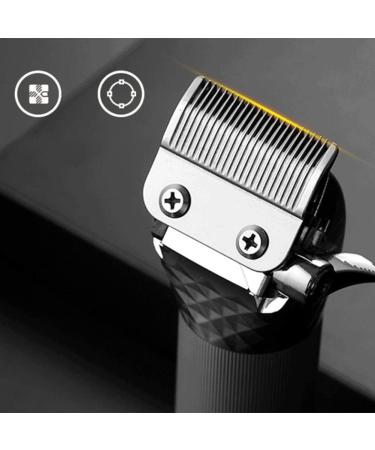 Lanlousy Men Rechargeable Hair Trimmer Cordless HairTrimmer Metal Liquid Crystal Digital Display HairTrimmer Silver - Buy Online on GoSupps.com