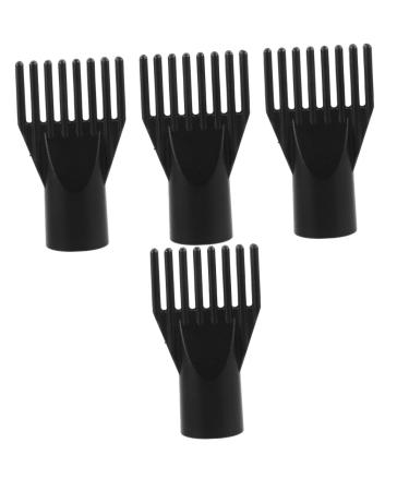 Healeved 4pcs Pet Water Blower Combs Accessories Hair Dryers Hair Dryer Attachment Nozzle Hair Comb The Dog 12.00X7.00X4.00CMx4pcs Blackx4pcs
