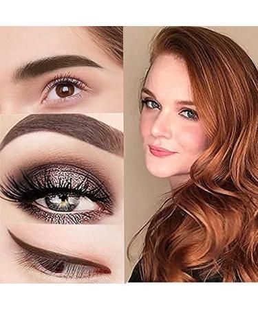 Mysense 12 PCS Dark Brown Eyebrow Pencil Set Waterproof Eyebrow Pen Long Lasting Eyeliner Professional Eye Makeup Brow Tint Pen(Dark Brown-12PC) - Buy Online on GoSupps.com